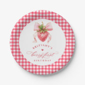 レッドベリーファースト誕生日 ペーパープレート (正面)