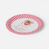 レッドベリーファースト誕生日 ペーパープレート (アングル)