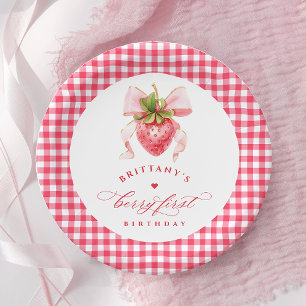 レッドベリーファースト誕生日 ペーパープレート