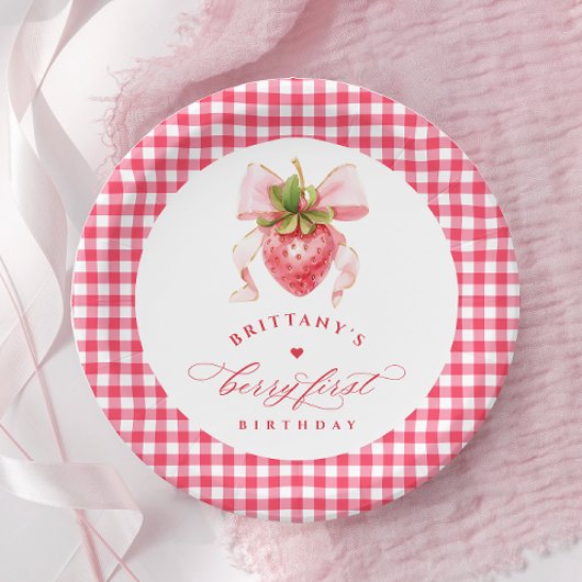 レッドベリーファースト誕生日 ペーパープレート