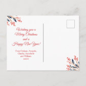 レッドベリーフェスティバルのクリスマスホリデー写真 シーズンポストカード (裏面)