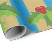 レッドベリーホリー ラッピングペーパー (ロールコーナー)