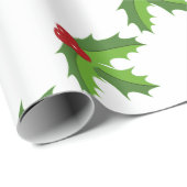 レッドベリーホリー ラッピングペーパー (ロールコーナー)