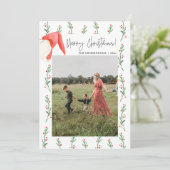 レッドベリーボホメリークリスマスファミリーカード 招待状 (スタンド正面)