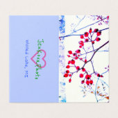 レッドベリーミニカード2x3.5水平 名刺 (外部フラット)