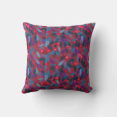 レッドベリーミニマルフローラルパタシンプルーン クッション (裏面)