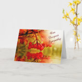 レッドベリーリフレクション悔やみや弔慰 カード (黄色い花)