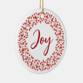 レッドベリーリース企業のクリスマスオーナメント セラミックオーナメント (右)