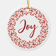 レッドベリーリース企業のクリスマスオーナメント