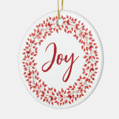レッドベリーリース企業のクリスマスオーナメント セラミックオーナメント (左)