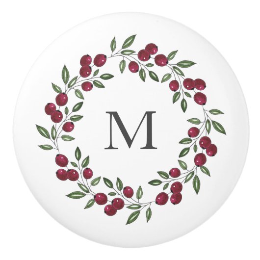 レッドベリーリース セラミックノブ (正面)