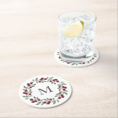 レッドベリーリース ラウンドペーパーコースター (インサイチュ)