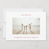 レッドベリー手書きインクメリークリスマス シーズンカード (正面)