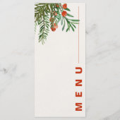 レッドベリー葉フェスティバルクリスマスウェディングパーティー メニュー (裏面)