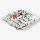 レッドベリー食べズホリデードリンクと結婚したBe ペーパープレート (傾斜あり)