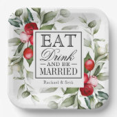 レッドベリー食べズホリデードリンクと結婚したBe ペーパープレート (正面)