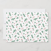 レッドベリー4写真メリークリスマスハッピーニューイヤー シーズンカード (裏面)