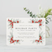 レッドベリー+クリスマスボタニカルホリデーパーティー 招待状 (スタンド正面)