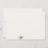 レッドベリー+クリスマスボタニカルホリデーパーティー 招待状 (裏面)