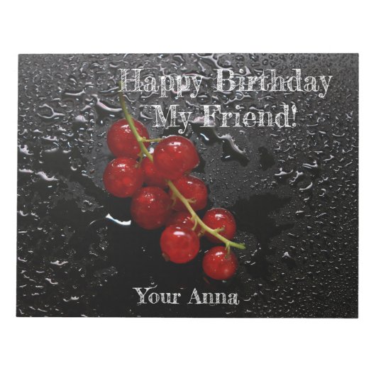 レッドベリー ノートパッド (正面)