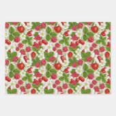 レッドベリー&ピル薬局ギフトラッピング紙 ラッピングペーパーシート (正面)