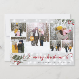 レッドベリー メリークリスマス ホリデーカード 写真
