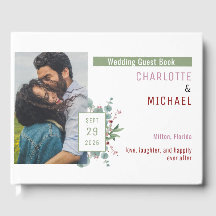 レッドベリー&ユーカリ結婚プスゲストブック