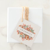 レッドベリー&紅葉カスタマイズ可能な植物学 フェイバータグ (インサイチュ)