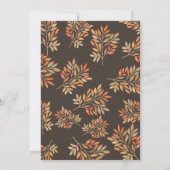 レッドベリー&金ゴールド離れ感謝祭ディナー 招待状 (裏面)