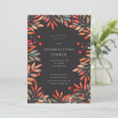 レッドベリー&離れ感謝祭ディナー 招待状 (スタンド正面)