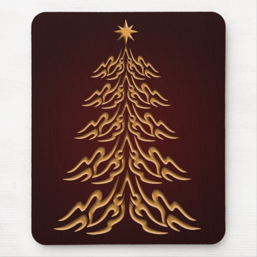 レッドベルクリスマスツリーマウスパッド マウスパッド (正面)