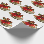 レッドベルズホワイトラッピング紙 ラッピングペーパー (角)