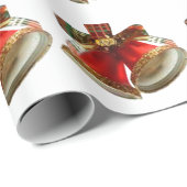 レッドベルズホワイトラッピング紙 ラッピングペーパー (ロールコーナー)