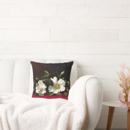 レッドベルベットの上にチェロキーバラが二人 クッション