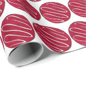 レッドベルベットクッキークリームチーズつや消しベイカーフード ラッピングペーパー (ロールコーナー)