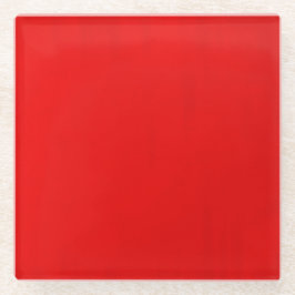 レッドベルベットスクエアガラスコースター ガラスコースター