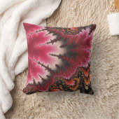 レッドベルベットフラクタル抽象芸術新しいスタイル クッション (ブランケット)