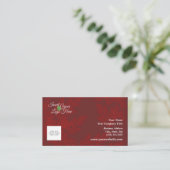 レッドベルベットルック名刺 名刺 (スタンド正面)