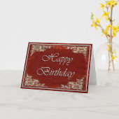 レッドベルベット誕生日カード カード (黄色い花)