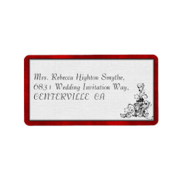 レッドベルベット、ブラックフローリッシュ結婚ズ ラベル