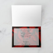 レッドベルベット・ポインセチア・シーズンのご挨拶 シーズンカード (内部)