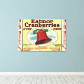 レッドベルEatmorクランベリーのブランドラベル キャンバスプリント (インサイチュ (ウッドフロア))