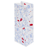 レッドベレットワインウィーウィーボンジュールlavigiftワインバッグ ワインギフトバッグ (裏面アングル)