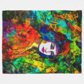 レッドベレー フリースブランケット (正面(横))