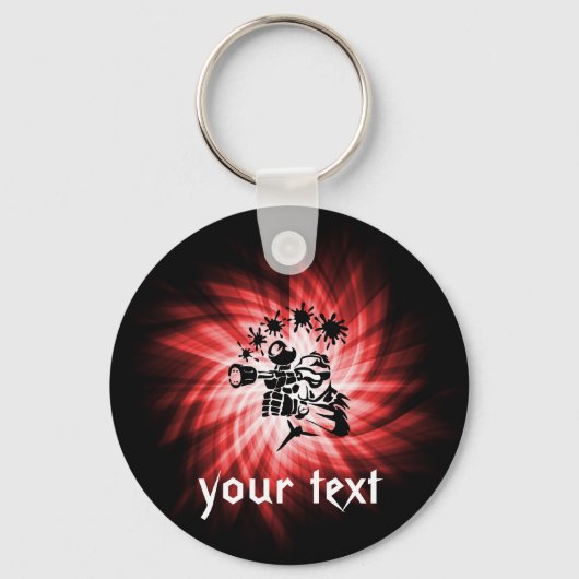 レッドペイントボール キーホルダー (正面)