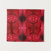 レッドペチュニアイカット4 タペストリー (正面(横))