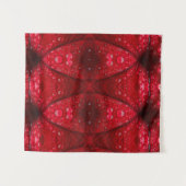 レッドペチュニアイカット5 タペストリー (正面(横))