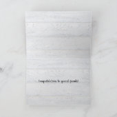 レッドペチュニア結婚とアイビーハート カード (内部)