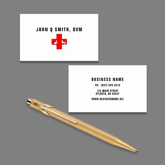 レッドペットケアクロス獣医 名刺