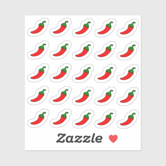 レッドペッパーズスパイシーな本格付装飾的プランナー シール (シート)